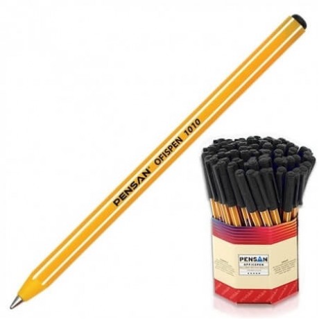 Pensan Tükenmez Kalem Siyah 1 mm 60 Lı